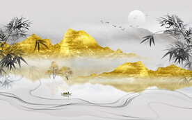 高档轻奢山水画