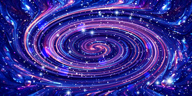 绚丽星空旋涡背景