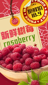 树莓海报