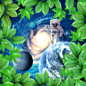 宇宙之星星空天顶壁画
