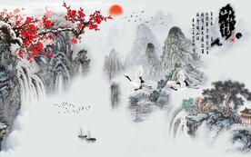 中式水墨山水