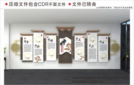 新中式中医文化墙