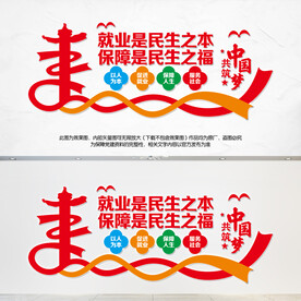 就业是民生之本文化墙