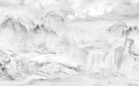 高山流水背景墙