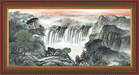国画山水风景 