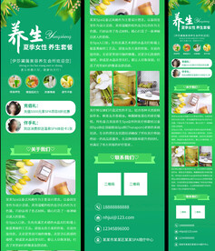 美容SPA养生会所促销宣传清新