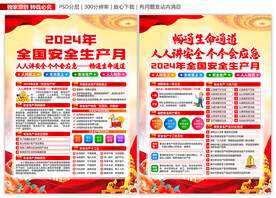 2024年安全生产月展板