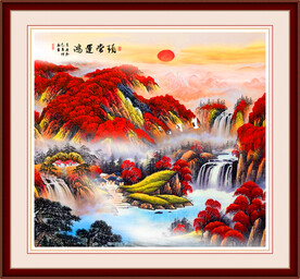 鸿运当头国画