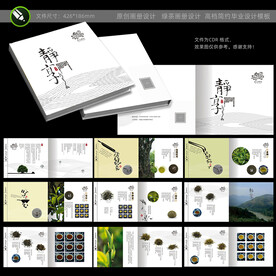 茶叶绿茶画册 茶文化 毕业设计