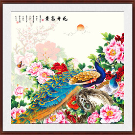 花开富贵牡丹图