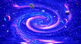 漩涡星空星系宇宙星球