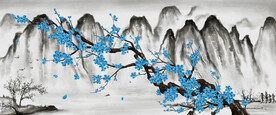 山水画水墨艺术装饰画