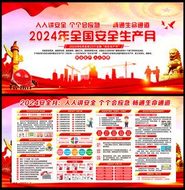 2024年安全生产月展板