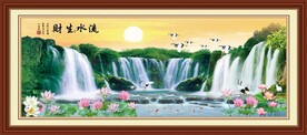 流水生财挂画