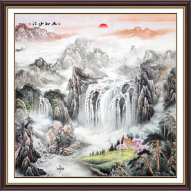 中堂山水画