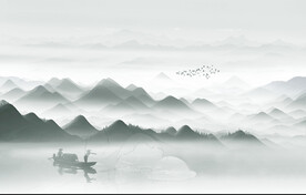新中式水墨画 