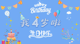 生日背景板