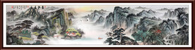 巨幅山水国画