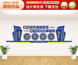 强化案件监督管理文化墙