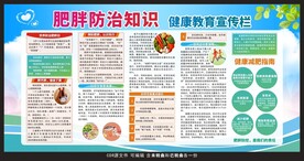 肥胖防治知识宣传栏
