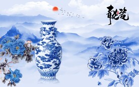 青花瓷背景