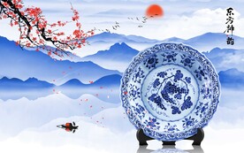 青花瓷背景