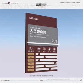 人员去向牌