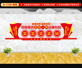 五位一体文化墙