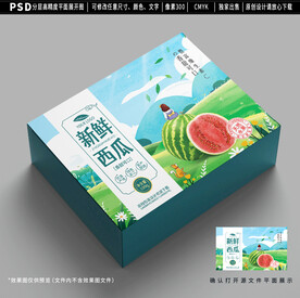 西瓜包装 水果礼盒设计