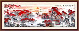 旭日东升泰山日出