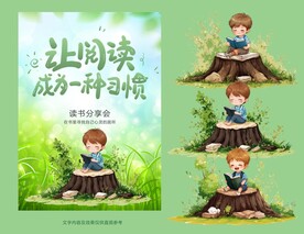 读书活动海报素材