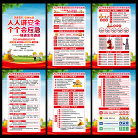 安全生产月海报