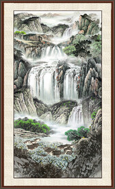 装饰山水画 