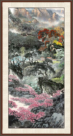 装饰山水画 