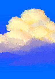 彩色云朵天空晚霞装饰画