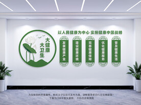 大卫生大健康文化墙