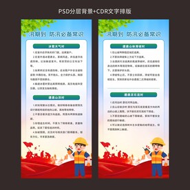 防汛知识展板