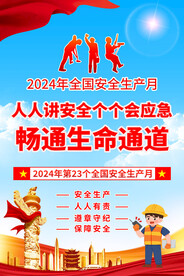 安全生产月海报