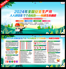 安全生产月展板