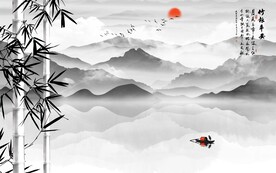 中式水墨山水