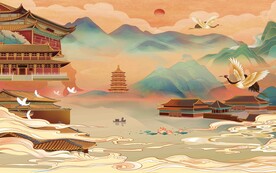 国潮背景墙 