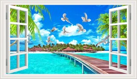 海景木栈道