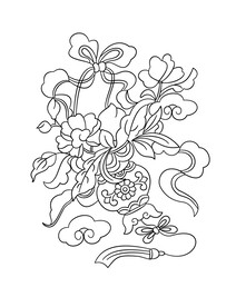 花篮纹样