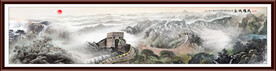 长城山水画