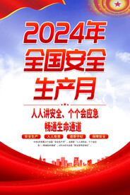 安全生产月海报