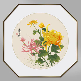 手绘菊花