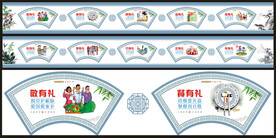 文明社区文化墙