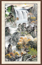 巨幅山水画 