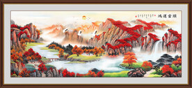 山水画山水风景