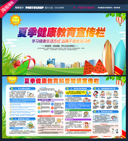 夏季健康教育展板